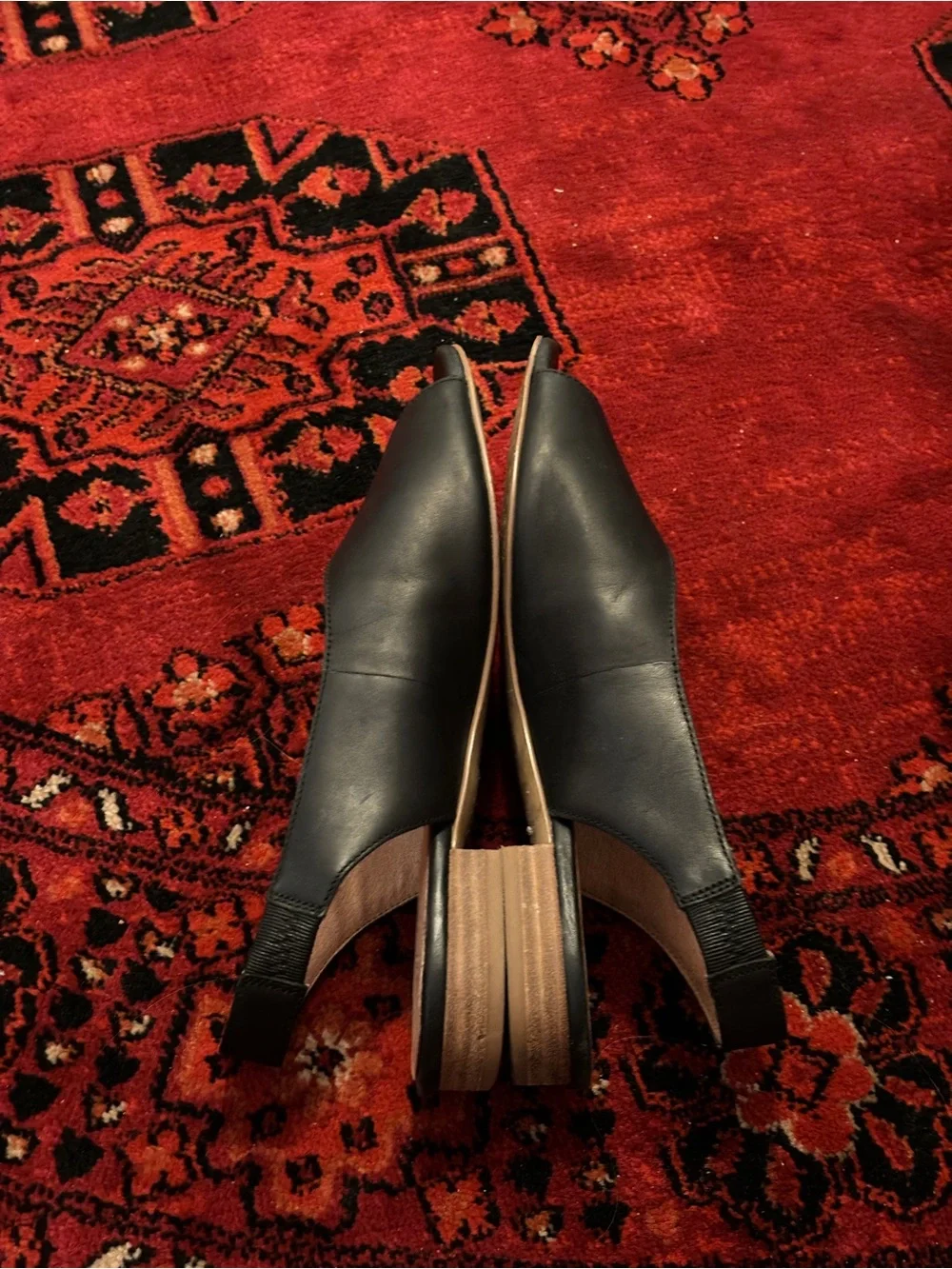 Madewell | Black Peep-Toe Slingback Flats | 7.5